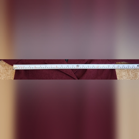 Vine & Valley Wine Button Up Pea Coat Size Medium - Picture 4 of 6